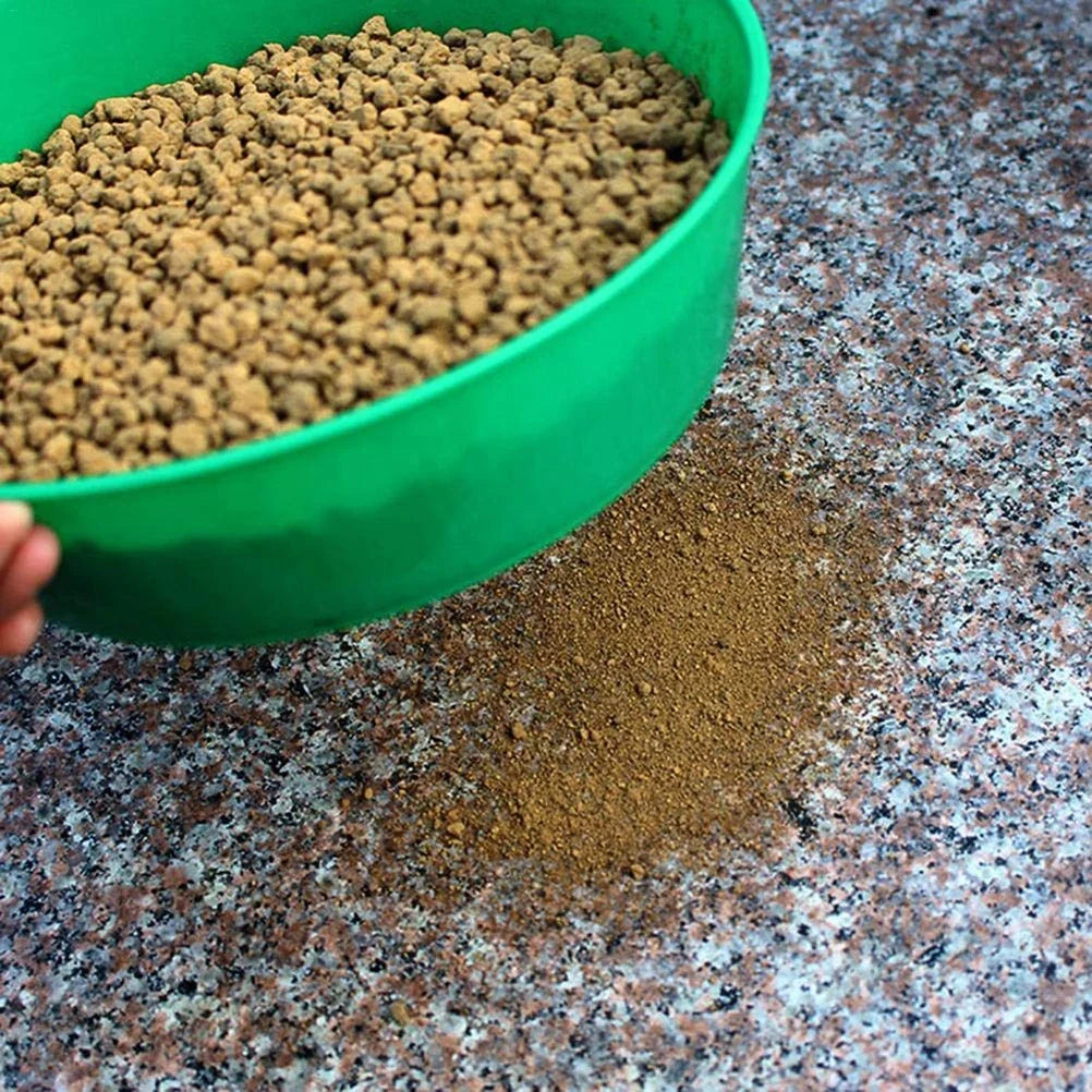 Round Soil Sieve Fine Mesh PP Filter for Gardening Garden Soil Sieve Qme
