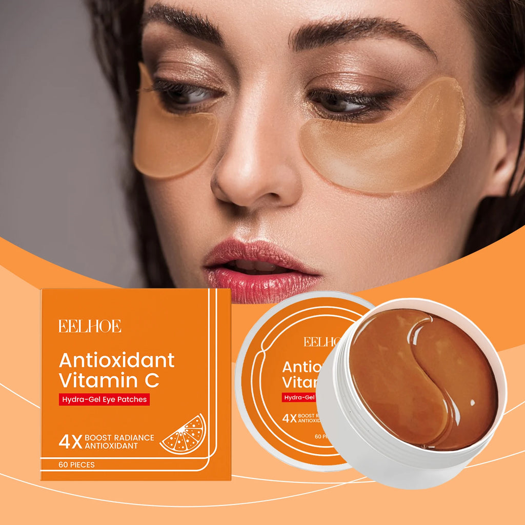 60 Pcs Vitamin C & Hyaluronic Acid Under-Eye Patches – Eelhoe Under-Eye Patches Qst