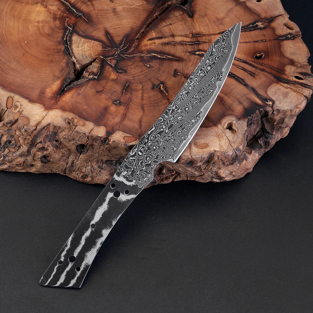 XITUO Damascus Steel Blank Blade – DIY Full Tang Knife Making Knife Making Blank Qst