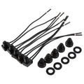 12V Waterproof Push Button Switch 5-Pack – Car & Motorcycle Waterproof Push Switch Qst black
