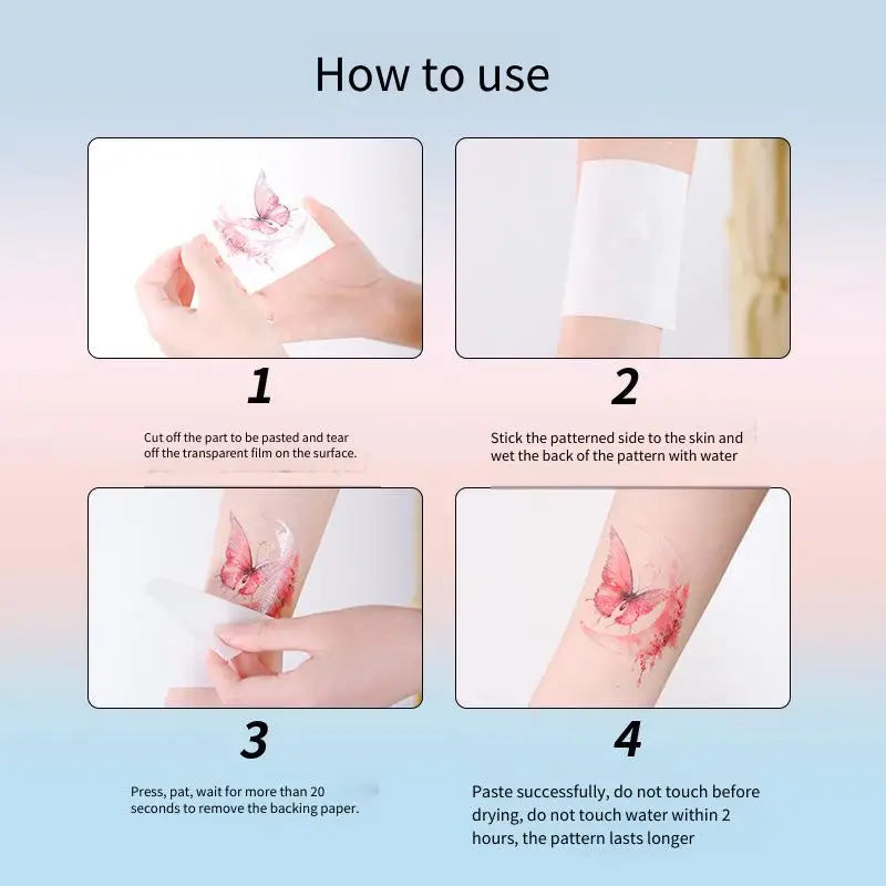 Love Heart Succubus Temporary Tattoo Sticker – Waterproof Temporary Tattoo Sticker Qme