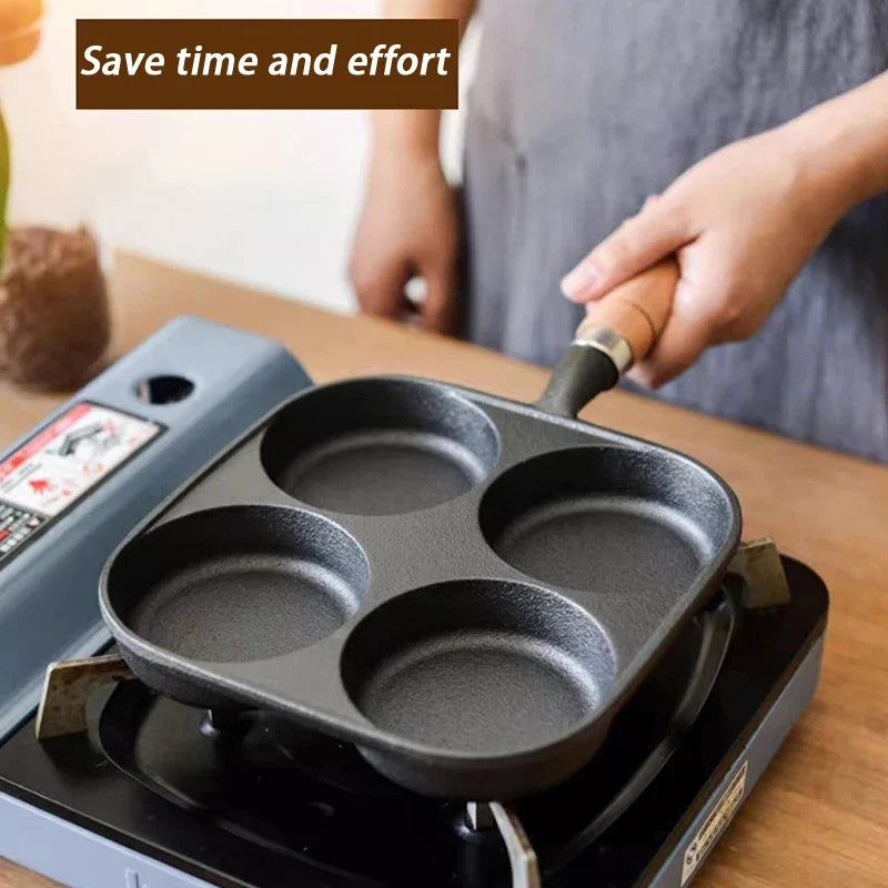 4-Hole Nonstick Egg Frying Pan – Omelet Pan for Gas Stove Nonstick Egg Pan Qme