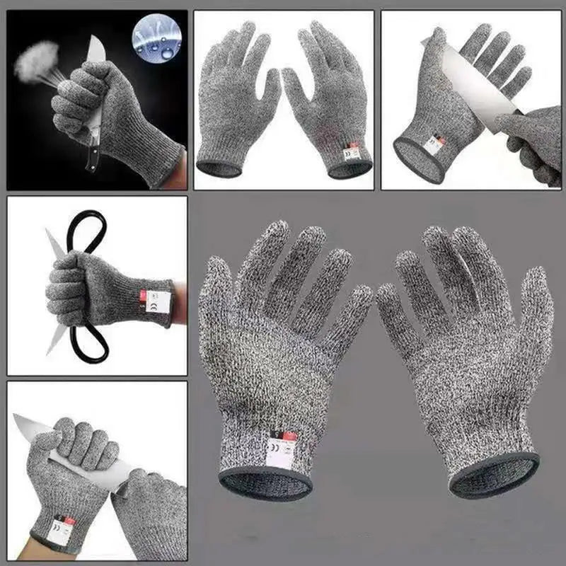 Level 5 Cut Resistant Gloves Food Grade Safety – 1 Pair Cut Resistant Gloves Qme