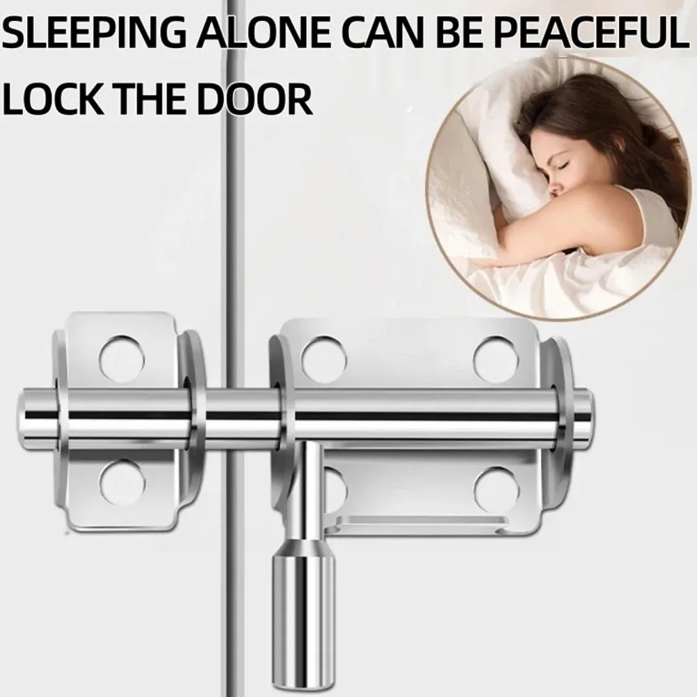 Stainless Steel Sliding Bolt Door Latch Lock with Screws Sliding Bolt Latch Qme