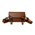 Trendy Flap Crossbody Bag Lock Closure | Phone Purse Crossbody Messenger Bag Qme Chocolate