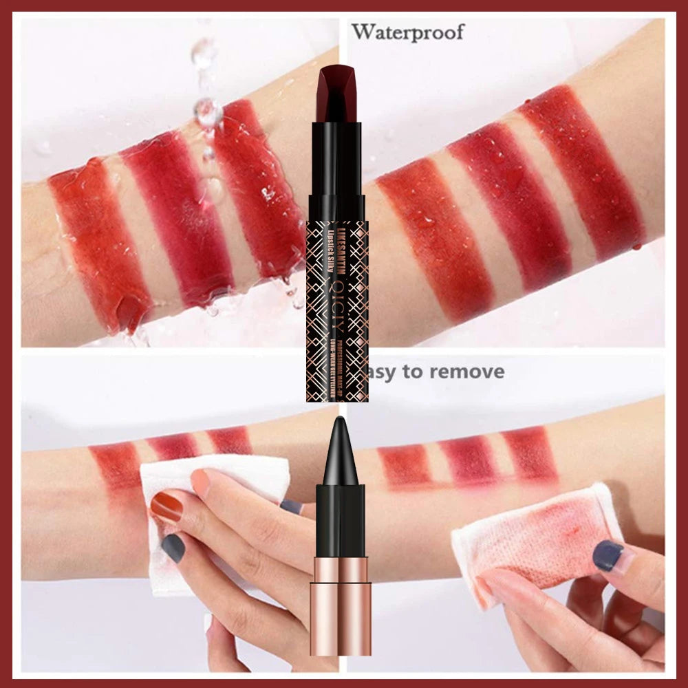 One-Stroke Lip & Eye Color Stick – 24-Hour Smudge-Proof Lip & Eye Stick Qst