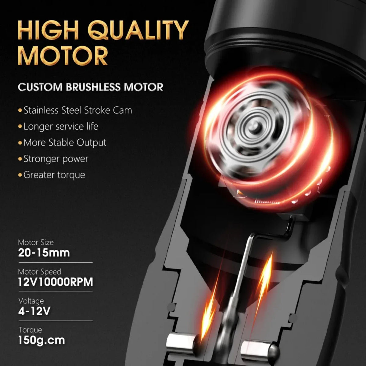 ROKYO Wireless Tattoo Machine Brushless Direct Drive Cartridge Pen Wireless Tattoo Machine Qme