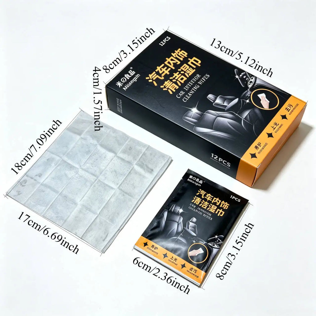 Car Cleaning & Maintenance Wipes | 4 Colors | Qme Car Cleaning Wipes Qme