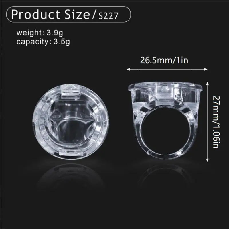 3.5g Ring-Shaped Empty Lip Balm & Scrub Cosmetic Jars Cosmetic Jar Qst
