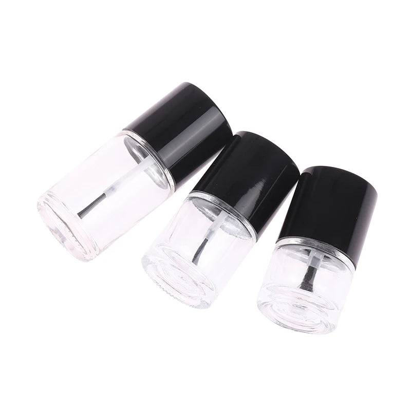 Empty Nail Polish Glass Bottles 5/10/15ml with Brush & Lid Nail Polish Bottle Qst