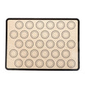 Silicone Baking Mat 42x29.5cm – Non-Stick Cookie Macaron Sheet Silicone Baking Mat Qst Black
