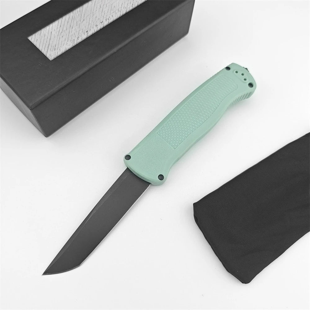 Tanto Folding Knife D2 Blade Nylon Handle Tactical EDC Tool Folding Tactical Knife Qst United States Black Blade