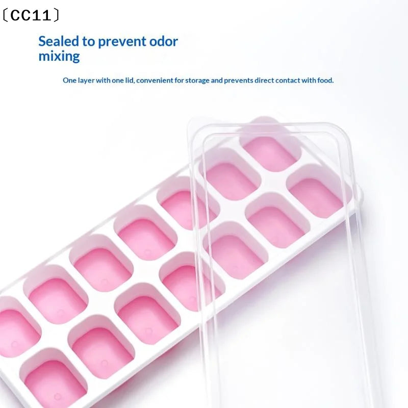 14-Grid Silicone Square Cube Mold Tray – Non-Toxic, Durable Silicone Craft Mold Qme