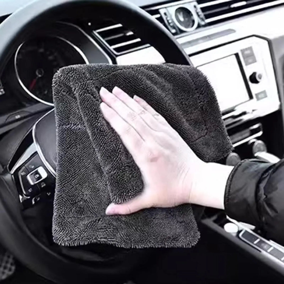Ultra Absorbent Microfiber Car Drying Towel – 90x60cm Microfiber Car Towel Qme