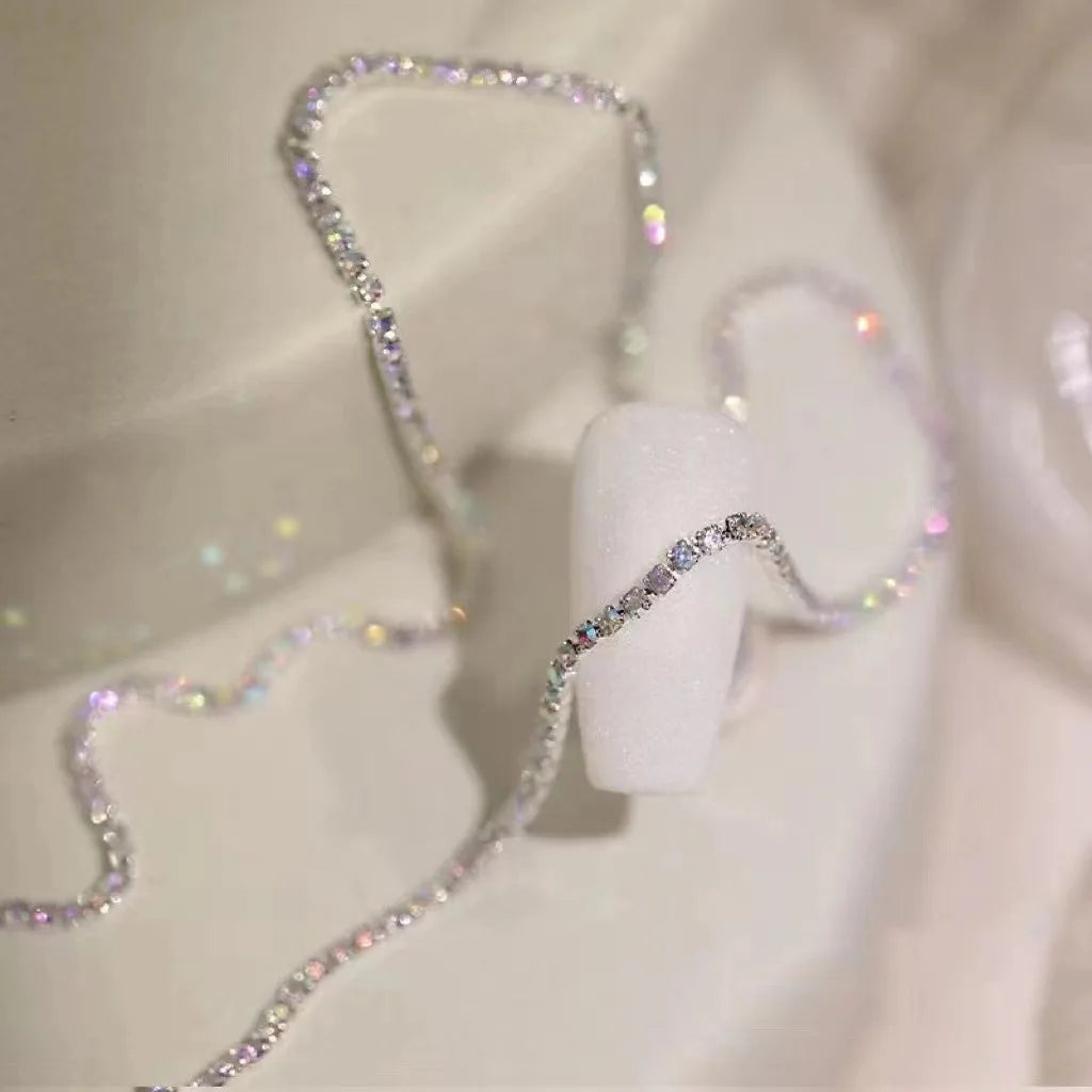 Nail Art Diamond Chain Colorful Crystal Charms Metal Deco Nail Art Charms Qme