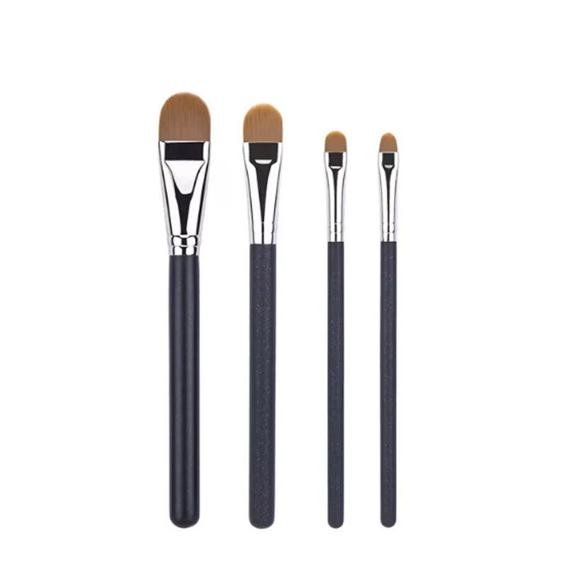Ultra-Thin Foundation & Concealer Makeup Brush Set – 4 Sizes Makeup Brush Set Qme Set China Mainland