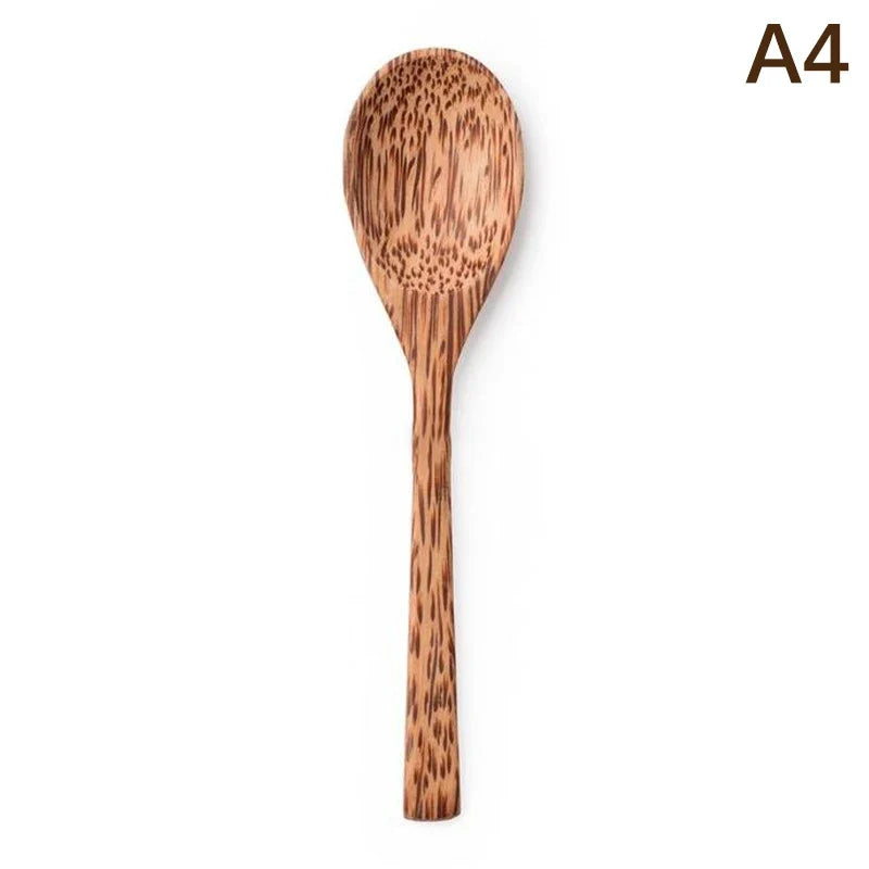 Natural Handmade Coconut Bowl with Fork – Eco Tableware Coconut Bowl Set Qme A4