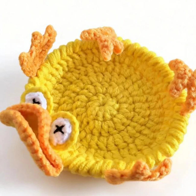 Crochet Animal Coaster – Handwoven Heat-Resistant Drink Mat Crochet Drink Coaster Qst E