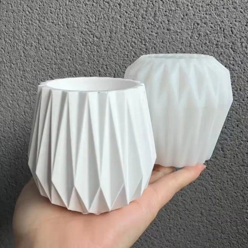 3D Mesh Irregular Silicone Mold – Candle, Concrete & Resin DIY Silicone Craft Mold Qme