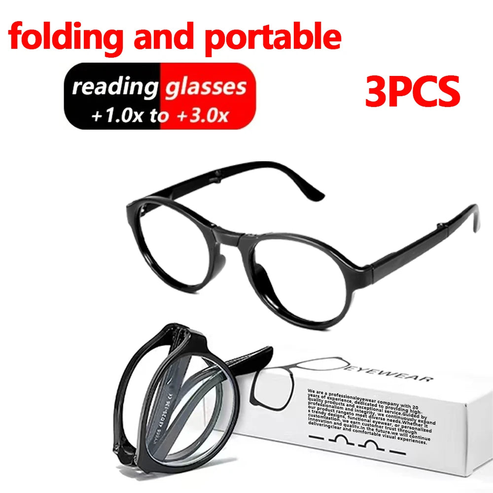 VOPHA Foldable Reading Glasses Blue Light Blocking +1.0–+3.0 Reading Glasses Qst