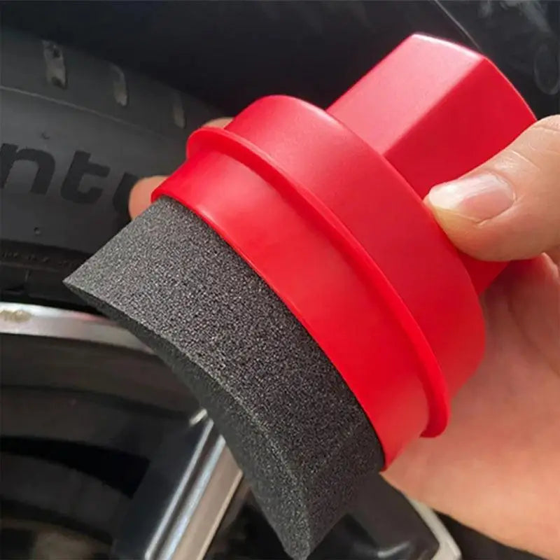 Car Tire Shine Applicator Pad – Ergonomic Sponge Wax Brush Tire Applicator Pad Qst