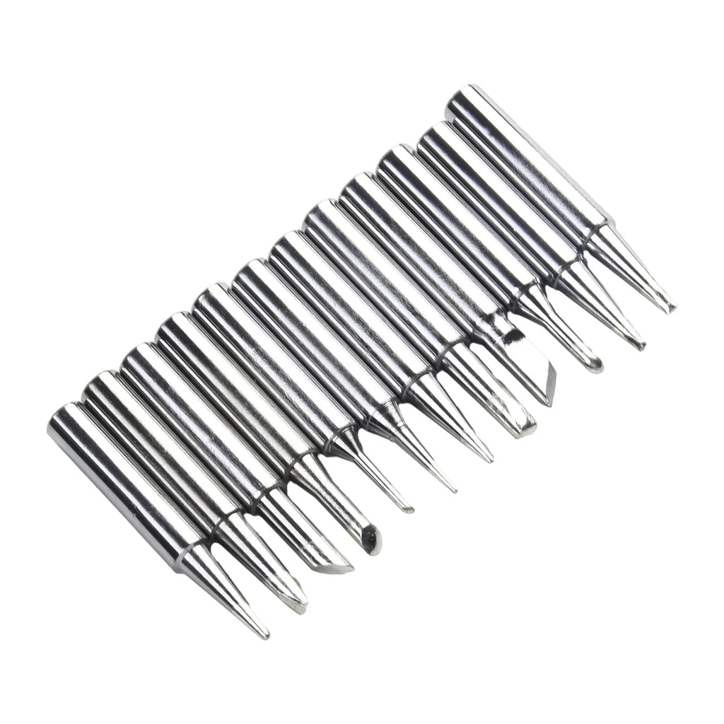12-Pc Soldering Iron Tips 900M-T for 936 937 852D Stations Soldering Iron Tips Qme