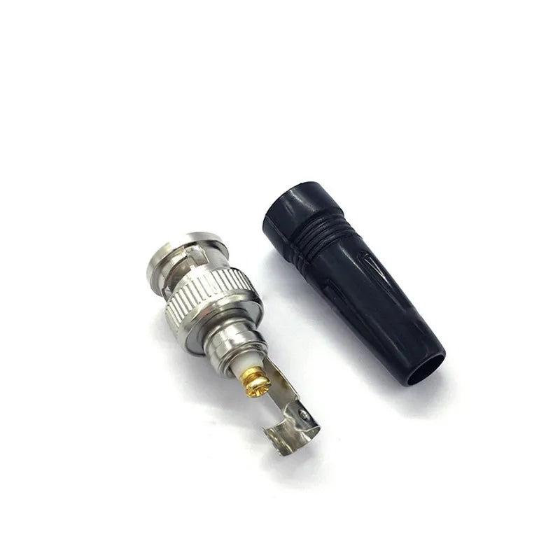 BNC Male Twist-On Connector for RG59 Coaxial CCTV Cable Coaxial Cable Connector Qme