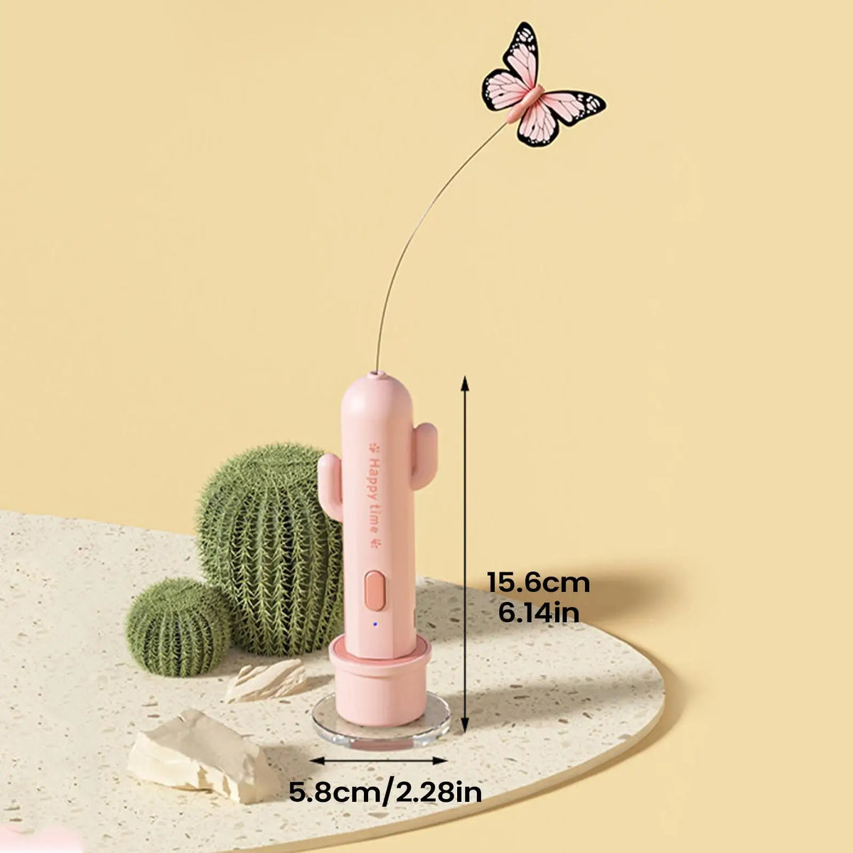 Rechargeable Electric Cat Self-Play Toy Stick & Suction Cup Interactive Cat Toy Qme