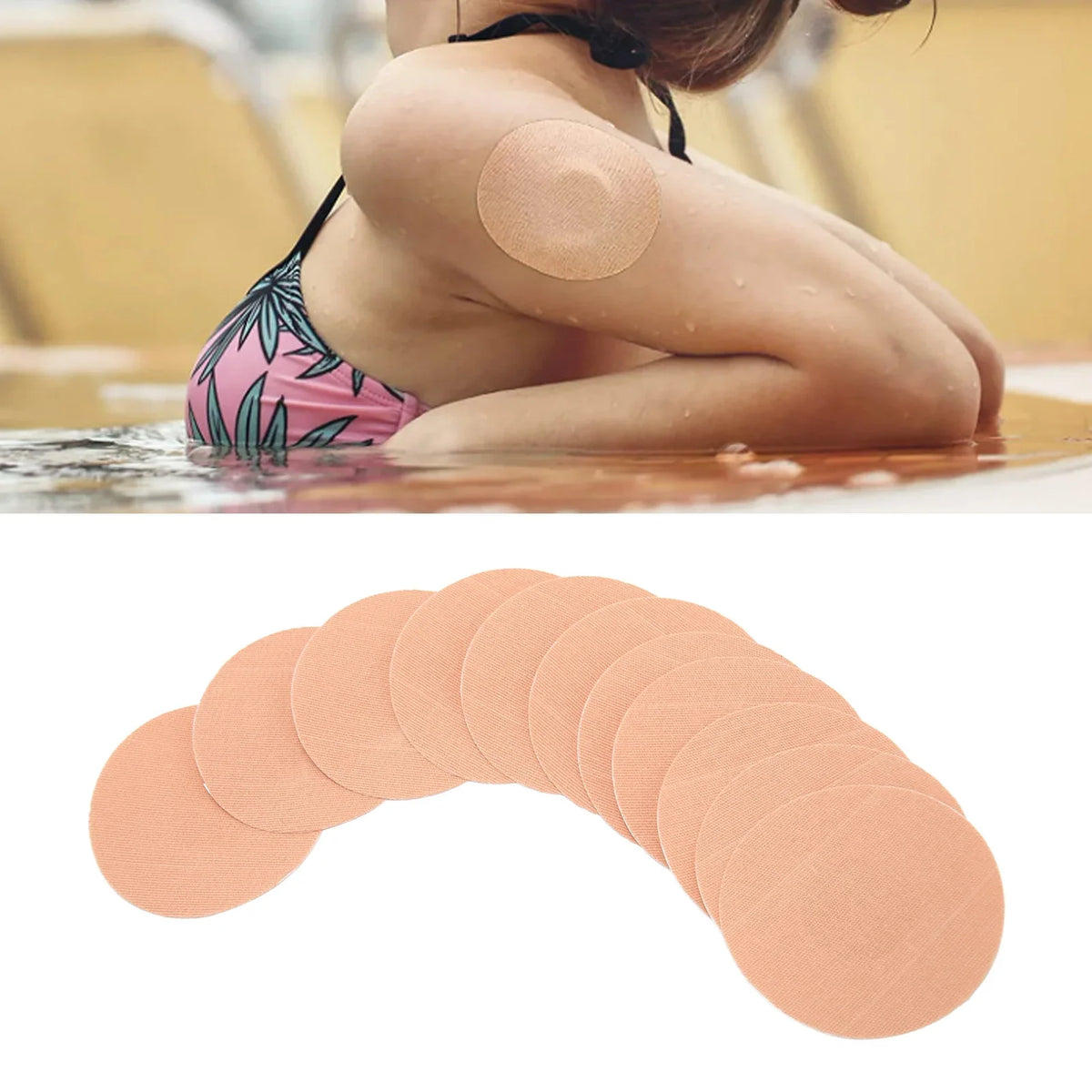 Waterproof Sensor Adhesive Patches 30 Pcs – Anti-Slip Covers Sensor Adhesive Patches Qme