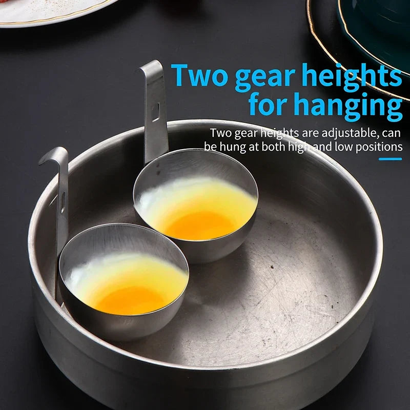 Round Stainless Steel Egg Steamer & Cooker | Kitchen Tool Egg Steamer Cooker Qme