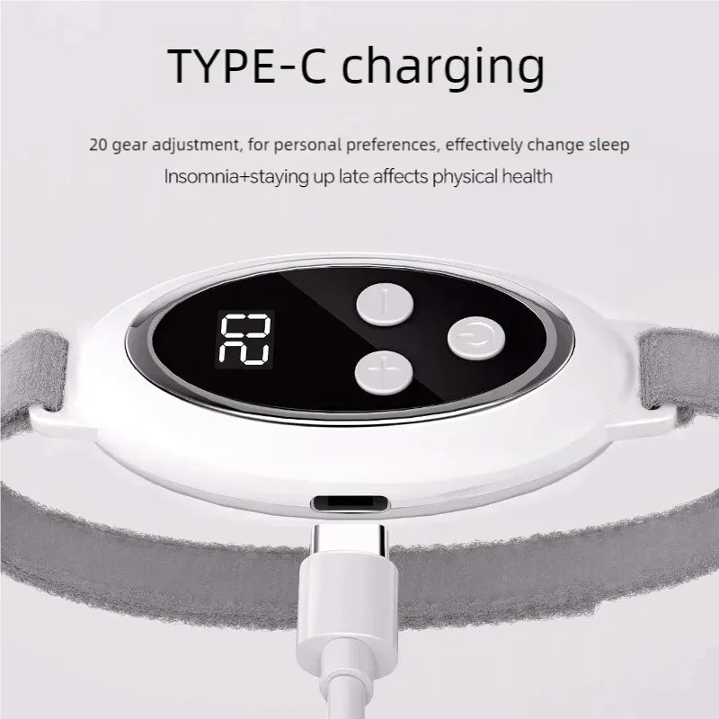 VIMYSHOW Microcurrent Sleep Massager – 20 Levels, USB-C Handheld Sleep Massager Qst