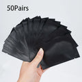 50 Pairs UV Black Hydrogel Eye Gel Pads for Lash Extensions Eyelash Extension Pads Qme 50PCS CN