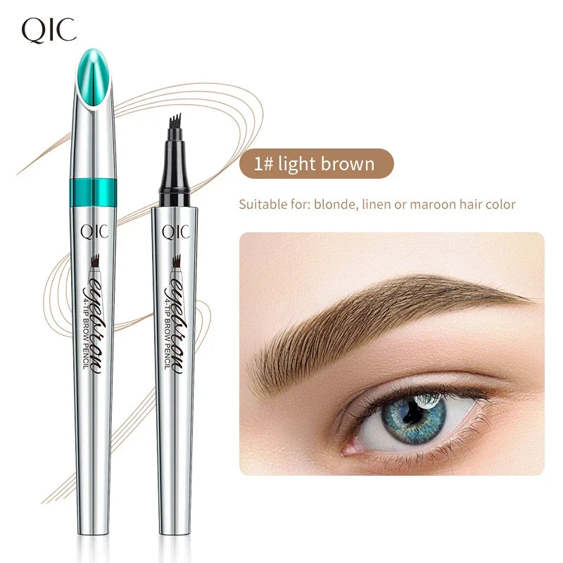 4-Point Liquid Eyebrow Pen – 5 Colors, Waterproof Brow Pencil Liquid Eyebrow Pen Qme Q703-1