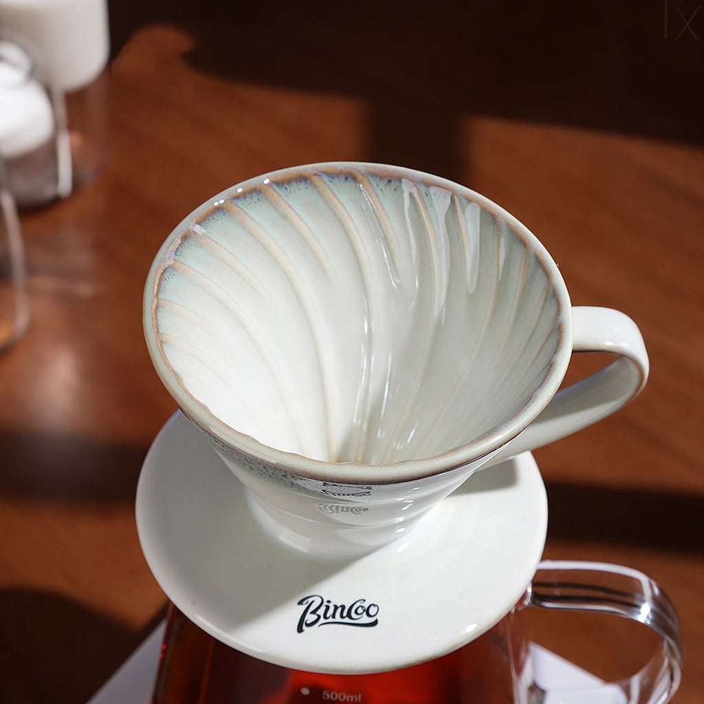Bincoo 450ml Ceramic Pour Over Coffee Maker & Dripper Set Pour Over Coffee Set Qst