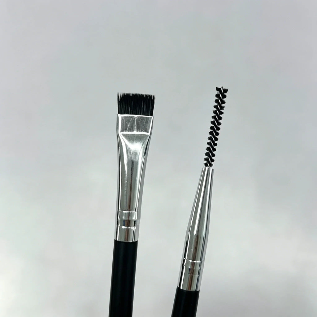 Dual-Ended Eyebrow Brush & Eyelash Spoolie Comb | Qme Makeup Brush Set Qme