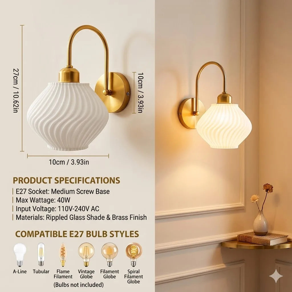 Retro E27 Gold Vintage Surface Mount Ceiling Light | Indoor Ceiling Light Fixture Qme B