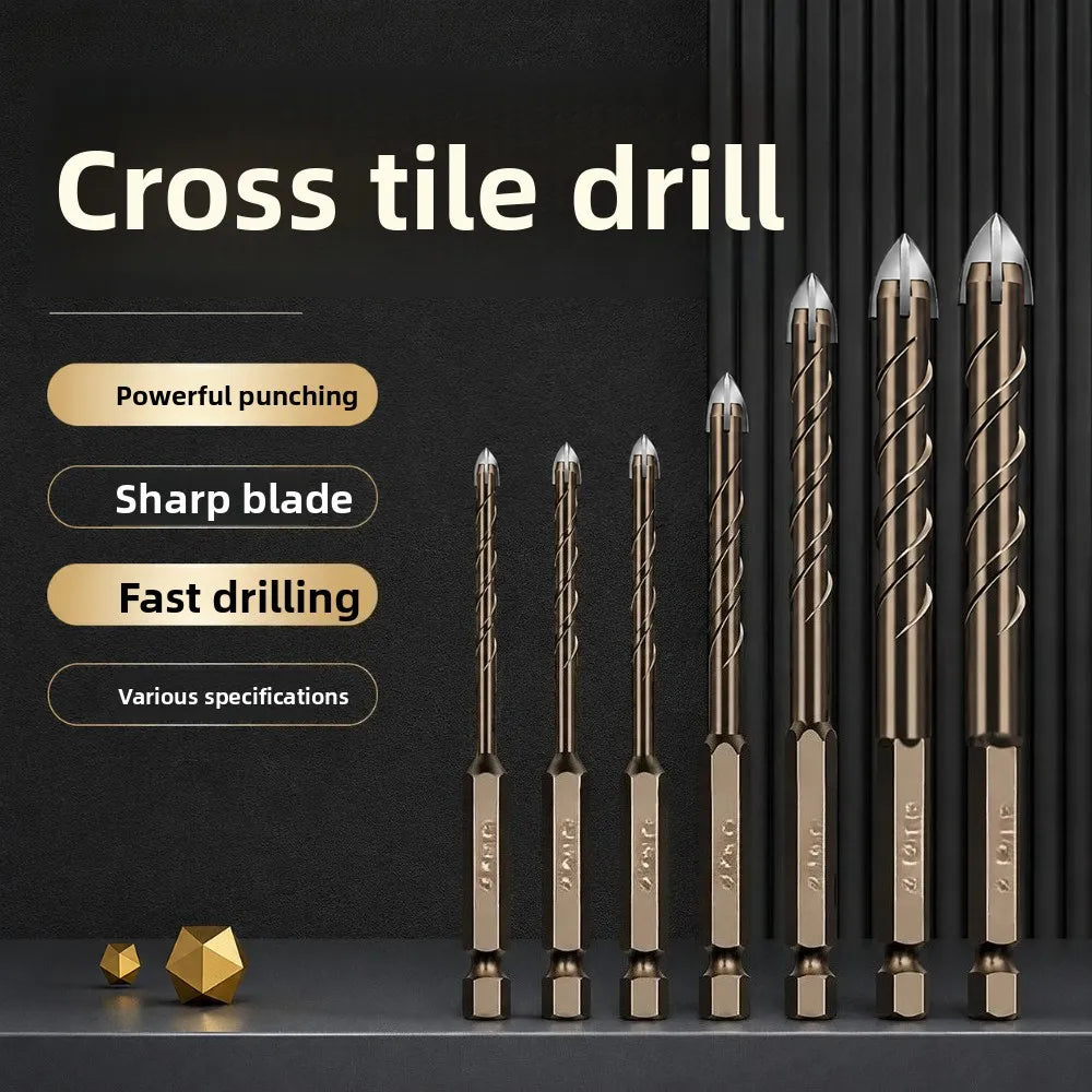 Tungsten Carbide Hex Drill Bit Set – Tile, Glass & Masonry Masonry Drill Bit Set Qme