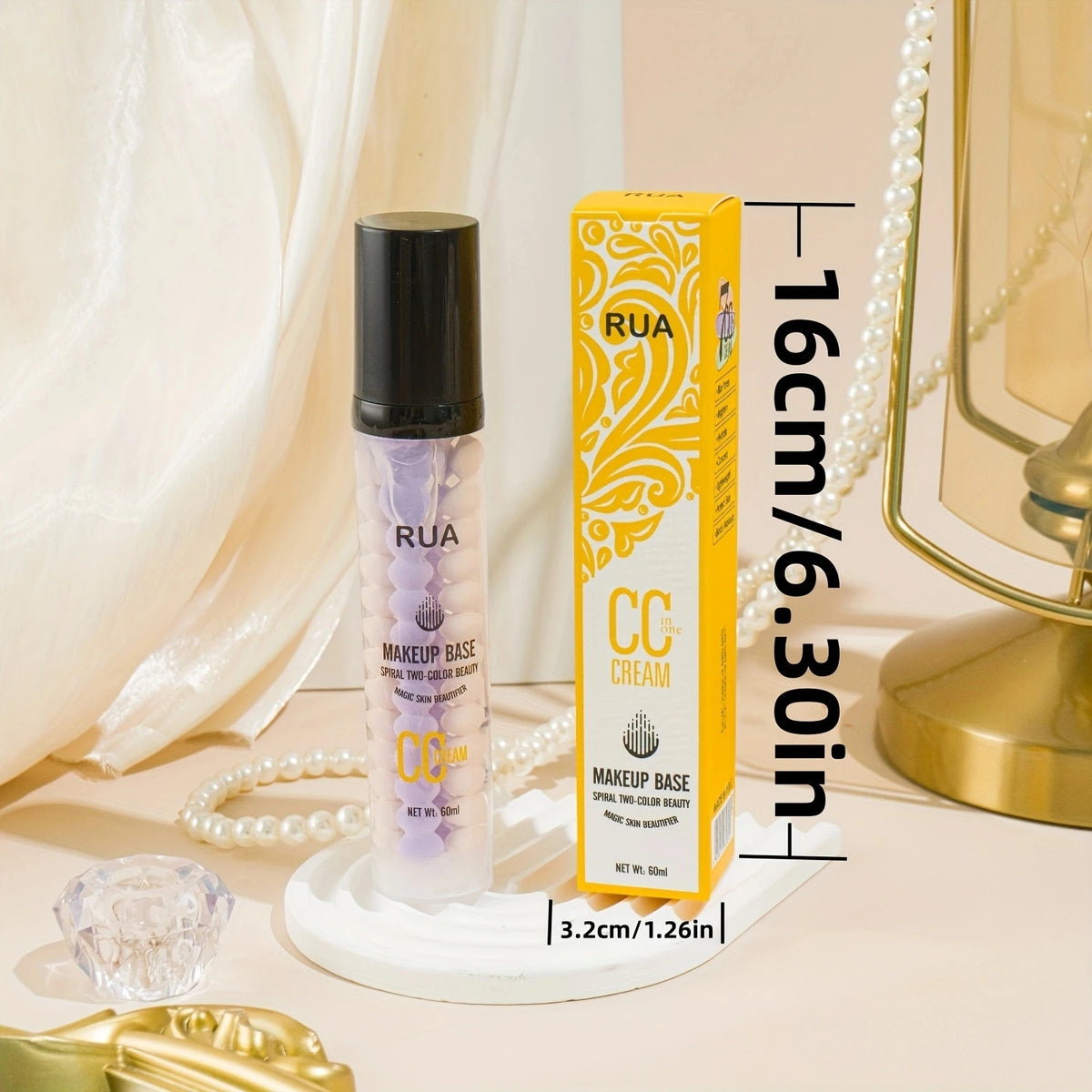 RUA Hydrating Makeup Primer – Waterproof, Long-Lasting 60ml Makeup Primer Qst