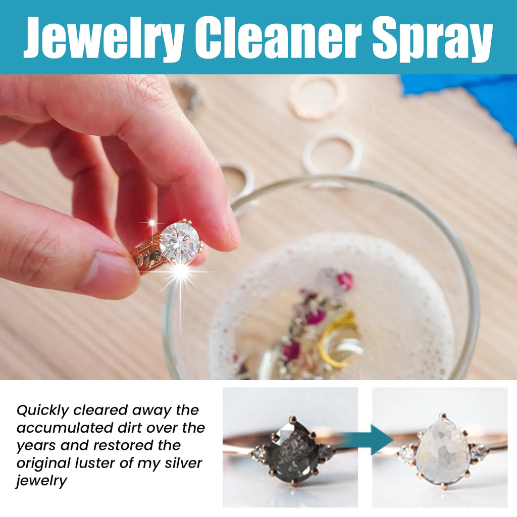 Jue-Fish 100ml Jewelry Cleaner Spray – Restore Shine & Anti-Oxidation Jewelry Cleaner Spray Qst