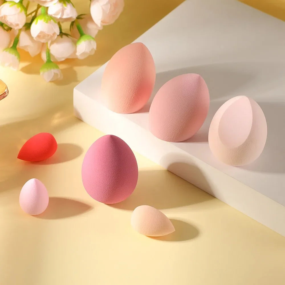 7-Pc Makeup Sponge Blender Beauty Egg Foundation Puff | Qme Makeup Blender Sponge Qme