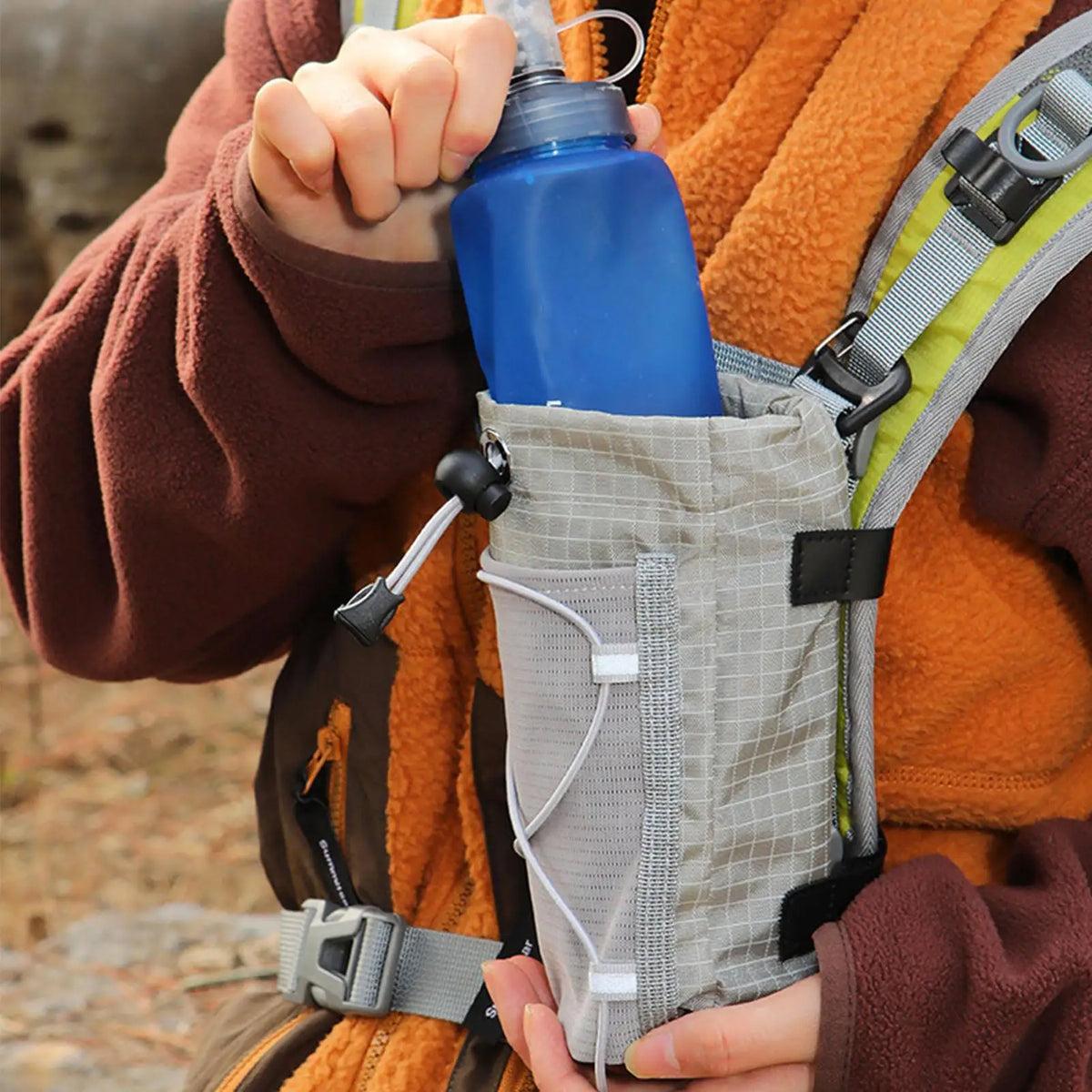 Waterproof Backpack Strap Pouch – Phone & Bottle Holder Backpack Strap Pouch Qst