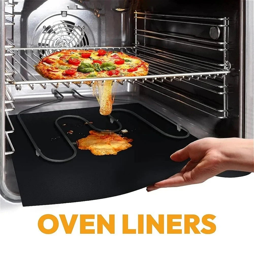 Reusable Non-Stick Oven Liner | Heat Resistant Baking Mat Reusable Oven Liner Qme