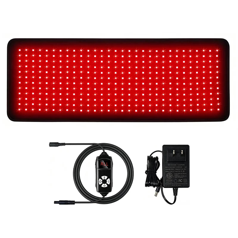 360 LED Red Light Therapy Belt 660nm 850nm Infrared Heating Pad Red Light Therapy Belt Qst 360LED Mat US PLUG