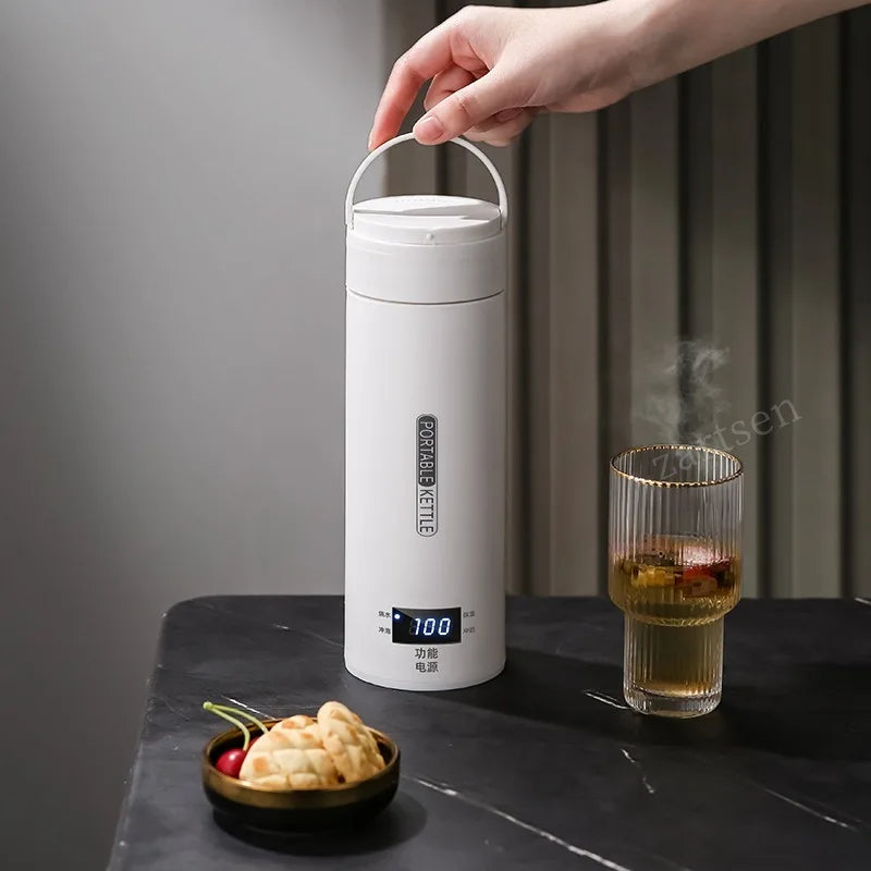 ZARTSEN 500ML Travel Electric Kettle – 304 Stainless Steel Travel Electric Kettle Qst