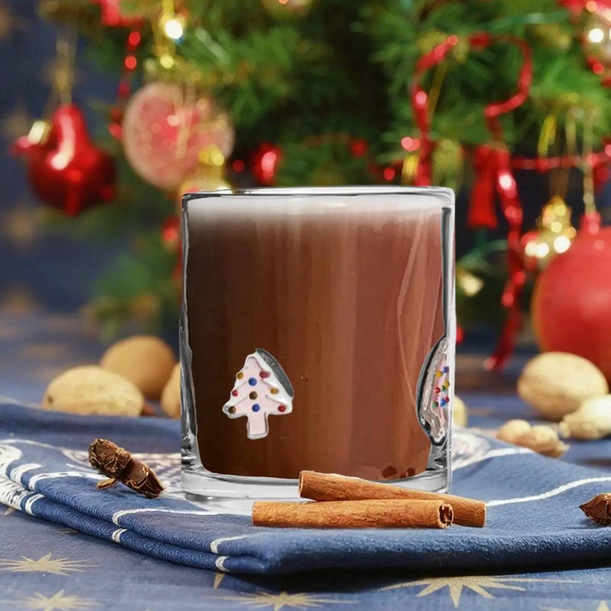 Christmas Crystal Glass Coffee Cup – Reusable 401-500ml Drinkware Crystal Glass Cup Qme