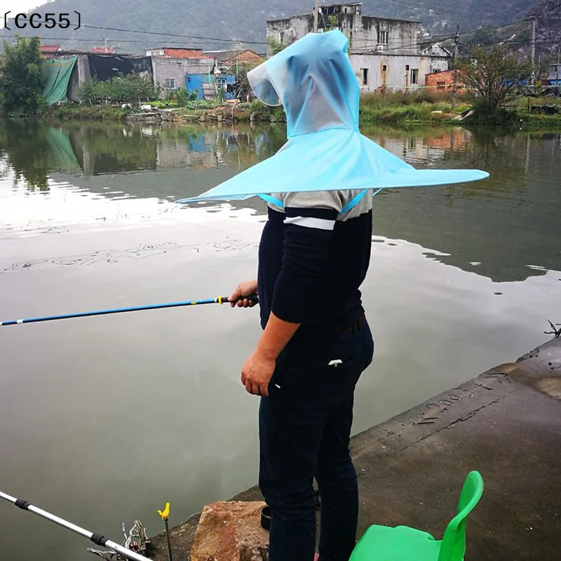 Foldable Umbrella Hat – Hands-Free Sun & Rain Outdoor Cap Umbrella Hat Qst