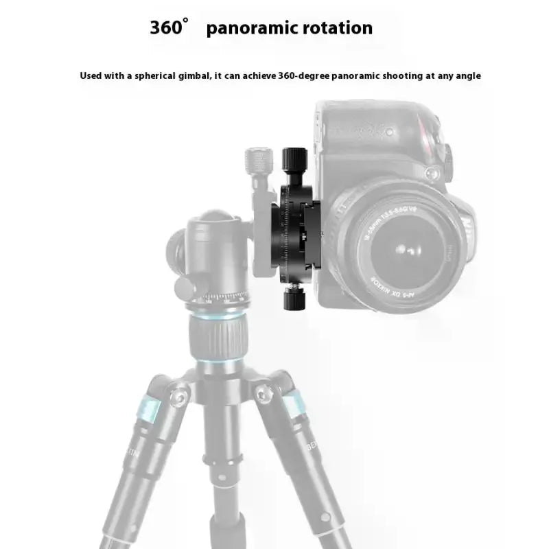 QJ-08 360° Panoramic Quick Release Plate Clamp Tripod Head Tripod Head Clamp Qme
