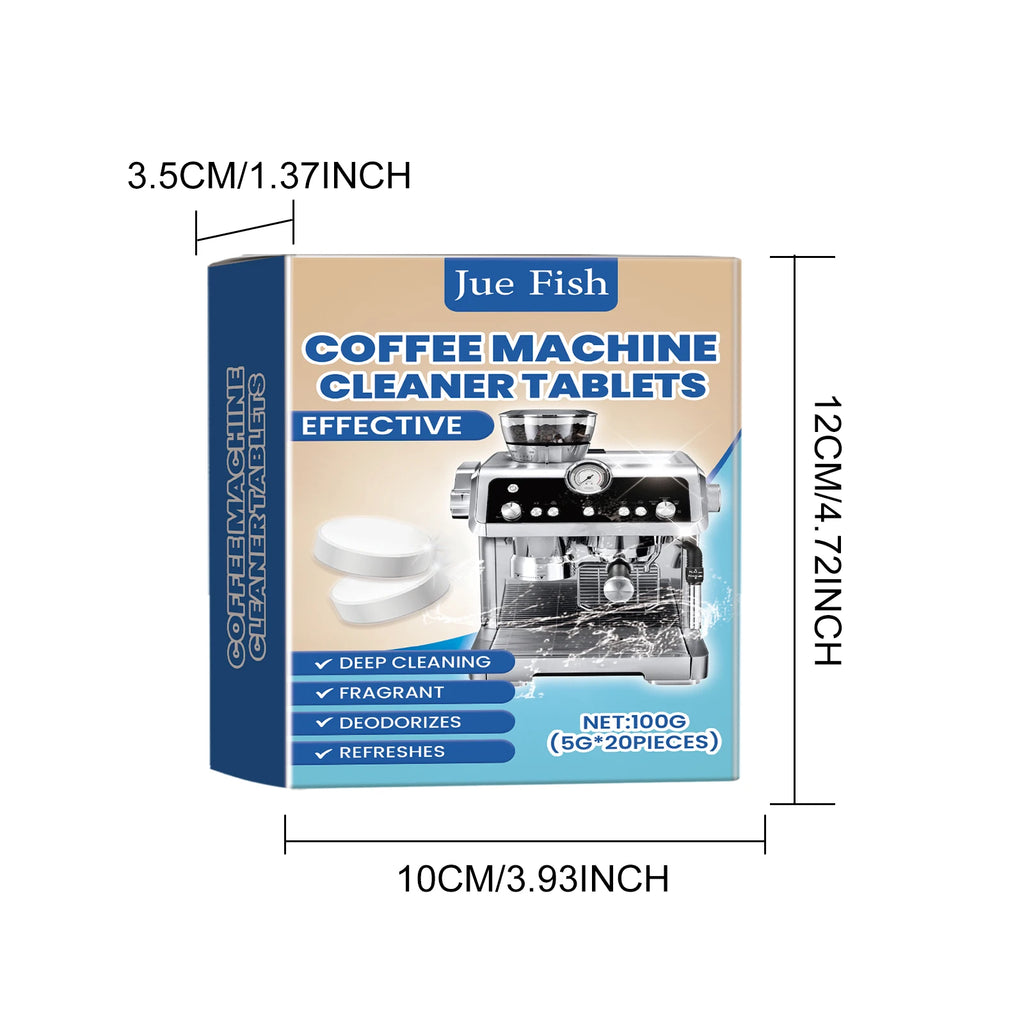 20-Pack Coffee Machine Cleaning Effervescent Tablets Coffee Machine Cleaner Qst