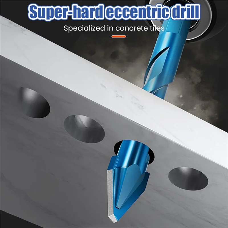 30-Pc Eccentric Triangle Drill Bits for Glass, Tile & Stone Drill Bit Set Qme