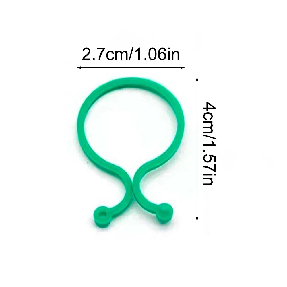 Plant Support Clips for Climbing Plants – 50 or 100 Pack Garden Plant Clips Qme